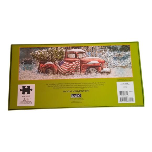 LANG Red Truck Panoramic Puzzle - Picture 3 of 3